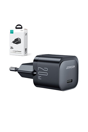 Joyroom Mini ładowarka do telefonu USB-C 20W PD JR-TCF02 - czarna