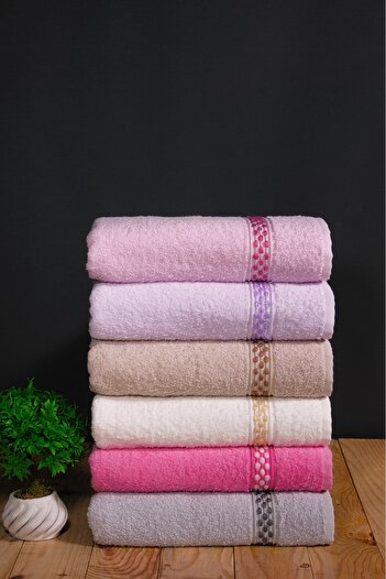 asev tekstil 12Pcs 50X90 cm Hand & Face Towel Set