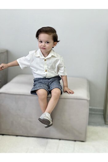 favorimkids Short Striped Cotton Suit Cotton Shorts Bottom Top Suit