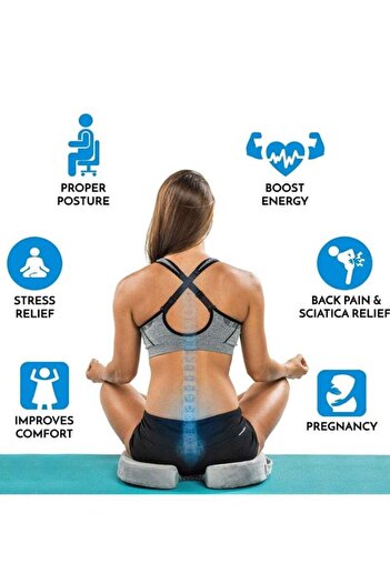 COOYA Gel Seat Cushion,Orthopedic Memory Foam,Non Slip Office and Car Seat,Includes Dust Cover