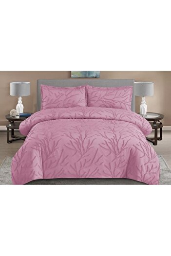 OEM Bed Linen Set, Grofat M2, Uni, 4 Pieces, Double, 230x250cm, Plum