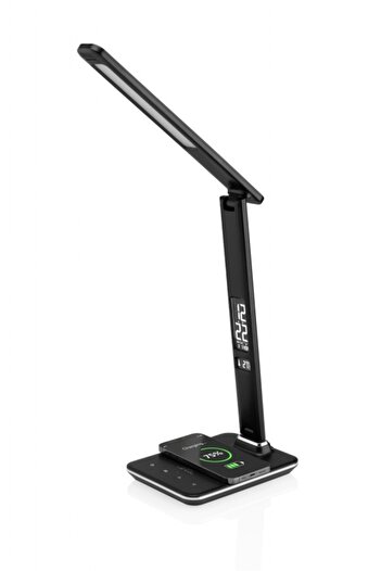 ETA LED desk lamp 1893 90000, 6.5 W, flexible arm, LCD, alarm, wireless phone charging base