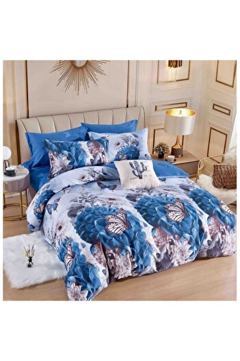 JOJO HOME Bed linen set, 6 pieces, for 2 people, 245x250cm, Superior fineness, multicolor