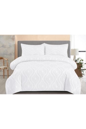OEM Bed Linen Set, Grofat M1, 4 Pieces, Double, 230x250cm, White