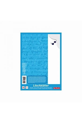 Herlitz A5 Blotting Paper, Color White, Material Absorbent Paper, 10 Sheets