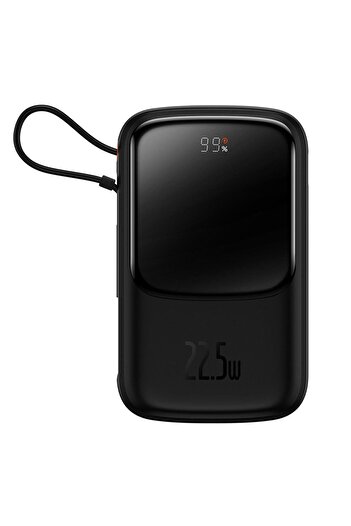 Baseus Powerbank z szybkim ładowaniem 10000mAh 22.5W QC-PD-SCP-FCP kabel USB-C czarny