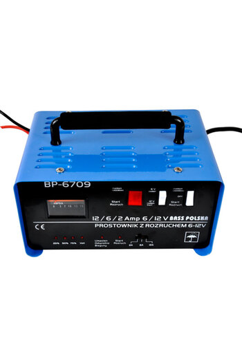 Bass Polska Prostownik z rozruchem 75 A, 6 V / 12 V