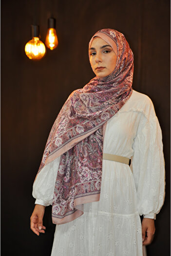 MSCARFS Ancient Pattern Cotton Voile Silk Shawl