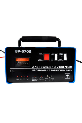 Bass Polska Prostownik z rozruchem 75 A, 6 V / 12 V