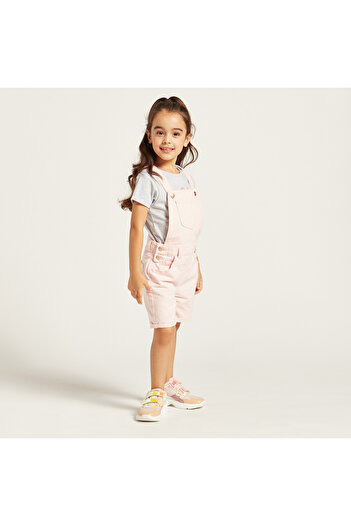Juniors Solid Dungarees with Pockets