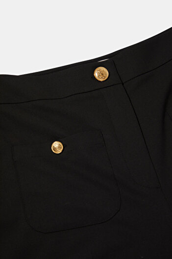 W Collection SİYAH BORU PAÇA PANTOLON