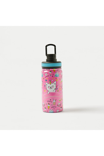 Shout Printed Water Bottle with Screw Lid - 630 ml