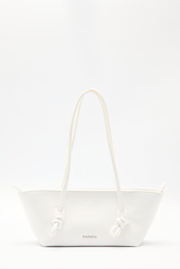 Manuka Bonnie Binding Detail Bag Marshmallow