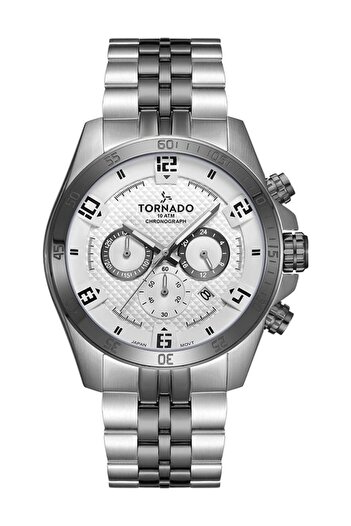 Tornado CELESTIA CHRONO Men's Chronograph White Dial Watch - T3149B-YBYW