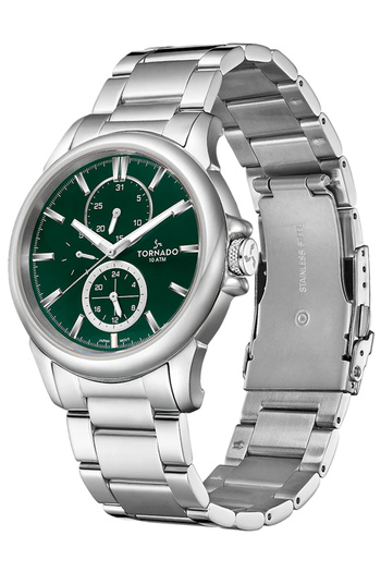 Tornado CELESTIA ELITE Men's Multi Function Green Dial Watch - T6107-SBSH