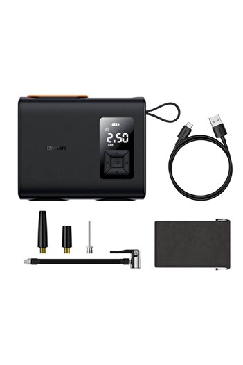 Baseus Mega EnergyPump Series Portable Car Compressor, 6000mAh with Flashlight
