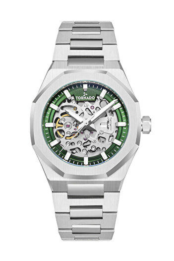 Tornado AUTONOVA AUTOMATIC Men's Automatic Green Dial Watch - T24303-SBSH
