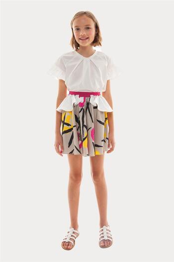 Lia Lea Girl Beige Skirt