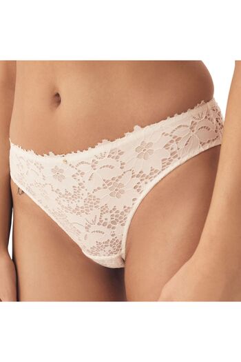 ESOTIQ Women's Panties with Floral Lace & Golden Pendant Romantic & Elegant | Lollipop
