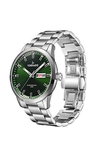 Tornado SPECTRA ANALOG Men's Analog Green Dial Watch - T23001-SBSG