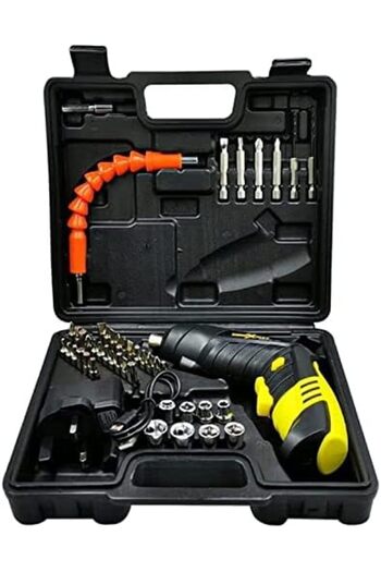 Generic Mini Drill Power Tools 220v/ 4.8v/ 200r or min 1300mAH DENOXMAX 44 Pcs Cordless Screwdriver Recharge