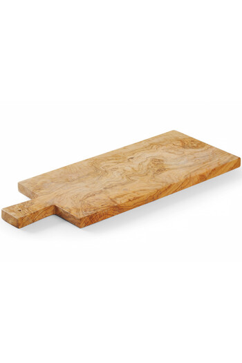 HENDI Platou din lemn de măslin pentru servirea mezelurilor, brânzeturilor și gustărilor 480 x 190 mm