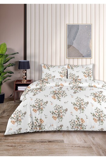 Evim Freesia 100% Cotton Double Duvet Cover Set 200X220Cm Dark Cream