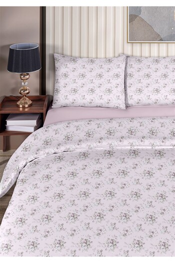Evim Fulya 100% Cotton Double Duvet Cover Set 200X220Cm Light Lilac
