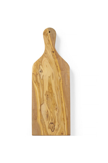 HENDI Platou de servire din lemn de măslin cu mâner 400 x 140 x 18 mm - 505250