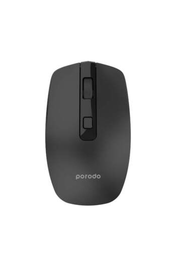 porodo 2.4G Wireless and Bluetooth Rechargeable Mouse DPI 1600-Black