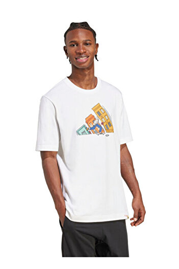 adidas Ανδρικό μπλουζάκι M Ddl Skat White Jm6499