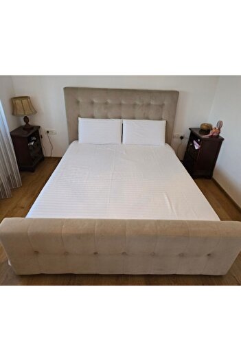 ARIALE Set lenjerie de pat dublu Damasc Regal by Ariale, 175gr, Alb
