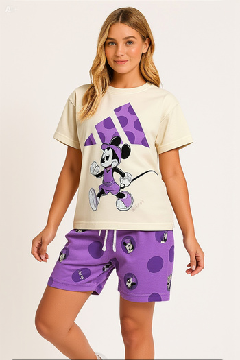 JELİBOOM Girl's Shorts Set 100% Cotton Special Series 3-10 Years