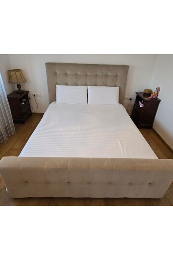 ARIALE Set lenjerie de pat dublu Damasc Regal by Ariale, 175gr, Alb