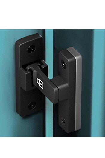 COOYA Door Lock,90 Heavy Duty Flip, Zinc Alloy, Anti-pry Design, Luminous Mode, Matte Finish, Black