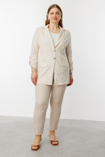 Ekol Skinny Trousers with Elastic Waist