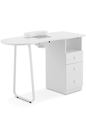 Physa Masă manichiură cu colector de praf 120 x 45 cm - albă
