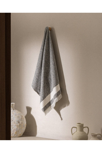 Madame Coco Brest 100% Cotton Bath Towel - Anthracite - 75X150 cm