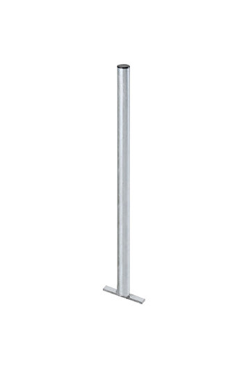 MEVAG Słupek stalowy ocynkowany do kosza ulicznego na śmieci 60x1200mm