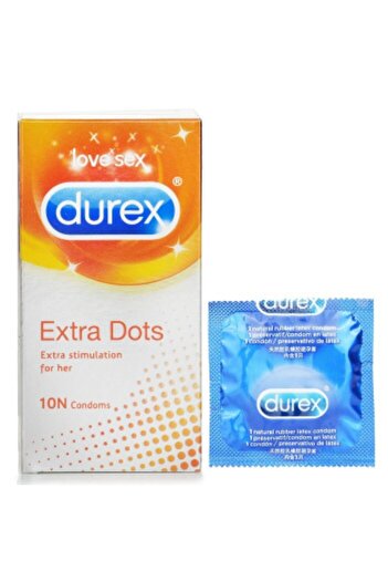 Durex ديوركس واقي ذكري إكسترا دوتس - 10 حبة