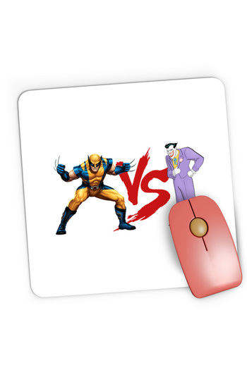 OEM Mousepad Gaming Wolverine VS Joker Costume Cartoon, 21x19 cm