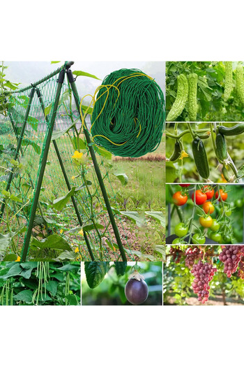 PROCART Climbing plant trellis, A-shape, height 150 cm, diameter 11 mm, mesh 1.5x2.6 m, green