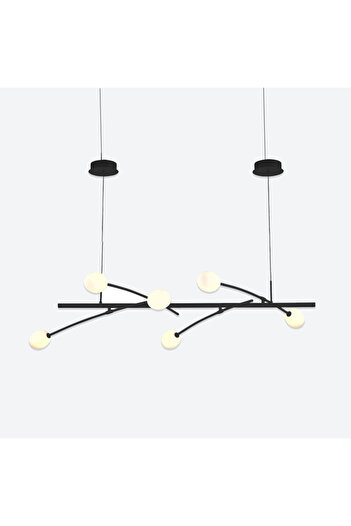 Siena Modern Black Pendant Chandelier, 33W, 3000K - Diffusion Angle: 150° - +CRI 90 from Rasa Lighting