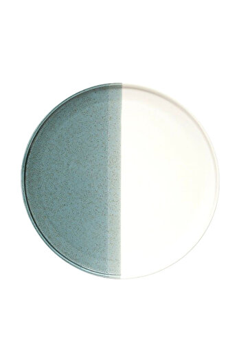 EasyLife Half Glazed Porcelain Dessert Plate 21cm