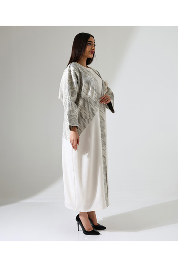 Fi'l Arz Fashion Rose Long Linen Abaya