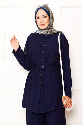 EBRUTESETTÜR Front Brit Detailed Waistband Double Set with Lace-Up