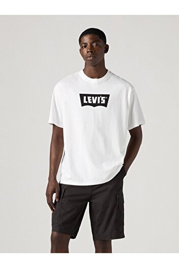 Levi's Ανδρικό Vintage Graphic Κανονικό εμπριμέ λευκό T-Shirt - 005F9-0001
