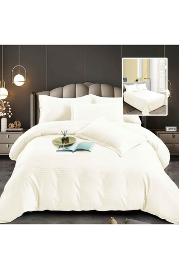 Pucioasa Damask-Polycotton Bed Linen 6 Pieces (6Dp75)