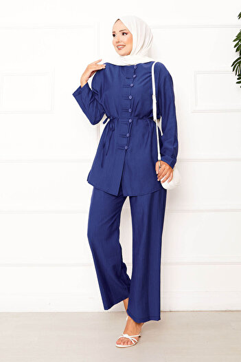 EBRUTESETTÜR Front Brit Detailed Waistband Double Set with Lace-Up