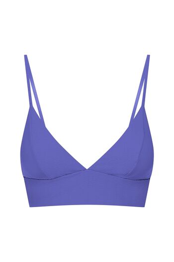Bloovii Bikini Top Bralette with Wide Underband Triangle Shape Textured Fabric | Cancun
